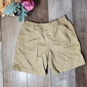 Kidgets Boys Khaki Beige 100% Cotton Pull-On Cargo Casual Shorts Size 3T NWOT